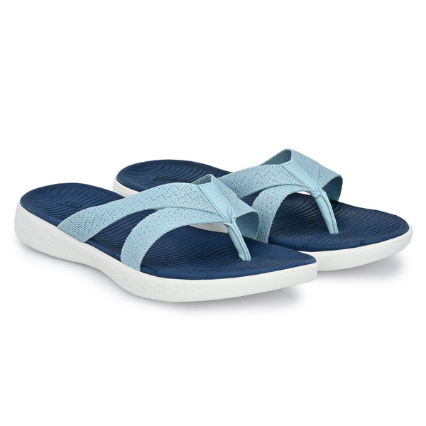 Pupil London Women's KENT-102, Flip-Flop, Blue & L. Blue