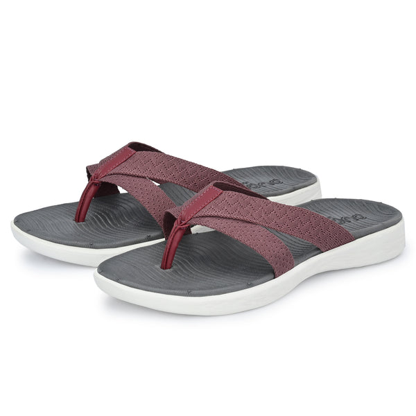 Pupil London Women's KENT-102, Flip-Flop, Pale Pink & Grey