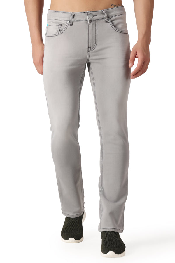 Pupil London Light Grey Regular Fit Jeans