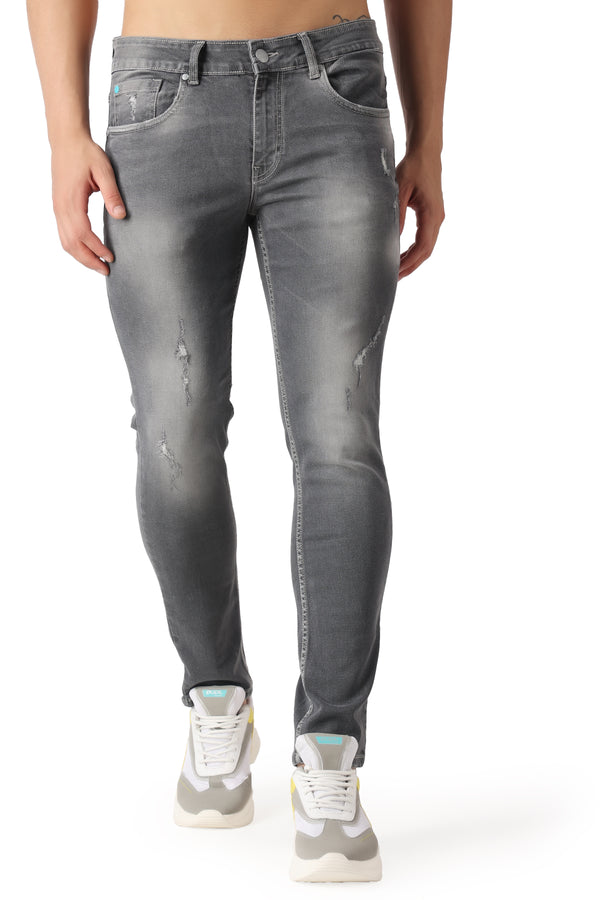 Pupil London Grey Tapered Fit Jeans